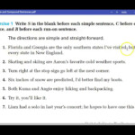 1 6 Simple And Compound Sentences Worksheet YouTube