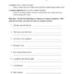 28 Sentence Fragment Worksheet Pdf Worksheet Project List