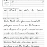 40 Cursive Writing Sentences Worksheets Pdf Gif Sutewo