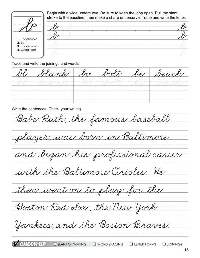 40 Cursive Writing Sentences Worksheets Pdf Gif Sutewo