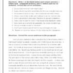 8th Grade Sentence Correction Worksheets
