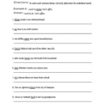 Abbreviating Words In A Sentence Worksheet Grades 9 12 Grammar