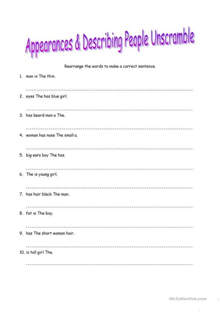Basic Sentence Patterns Exercises With Answers Exercise Poster
