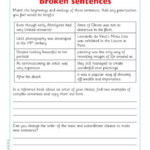 Broken Sentences Complex Sentences FREE Primary KS2 Teaching