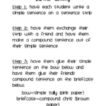 Buggy For Second Grade Simple And Compound Sentences