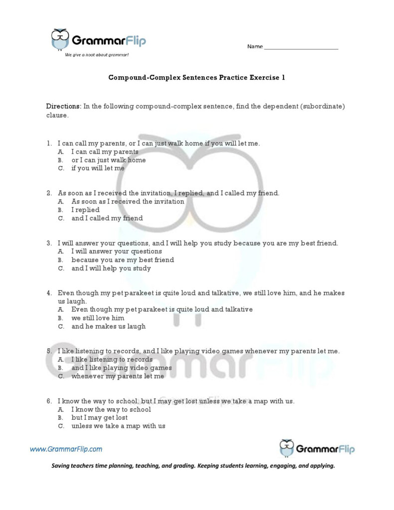 Compound Complex Sentences