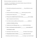 Conjunctions and But Or Conjunctions Worksheet Sentence