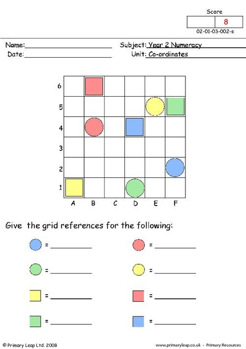 Coordinates Worksheets For Kids Worksheets For Kids Coordinates 
