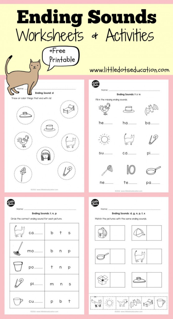 Ending Letter Sounds N And T Worksheets 99Worksheets