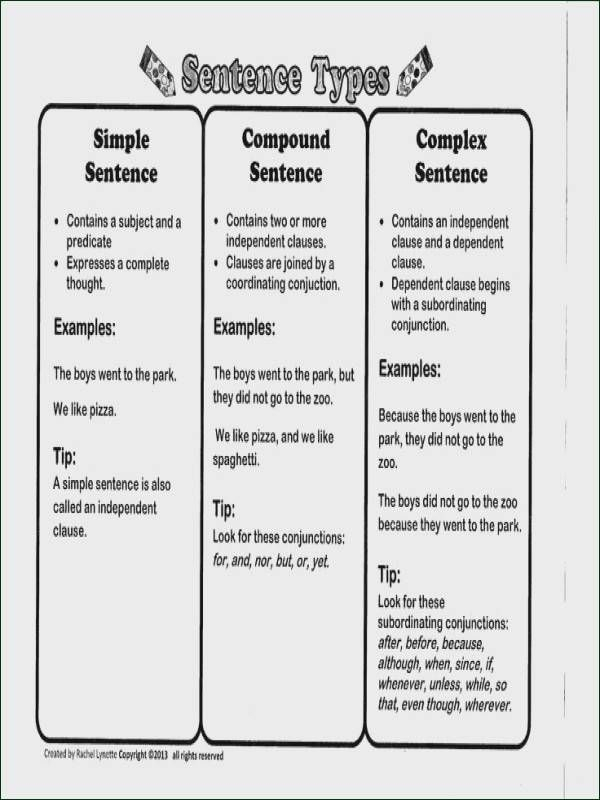 Example Of A Plete Sentence Worksheets Google Search Complex