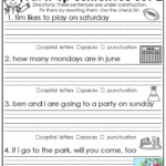 Fix It Up Sentences 1st Grade Language Arts And Grammar Rewrite The
