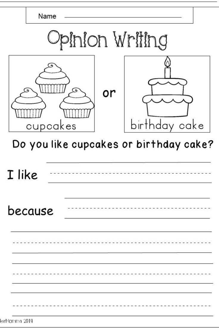 Free Kindergarten Writing Worksheets Kindermomma Writing