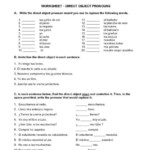 Free Printable Worksheets On Identifying Direct Objects Grade 6