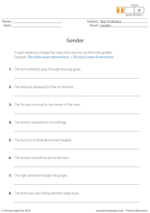 Gender 3 PrimaryLeap co uk Free Worksheets For Kids Literacy