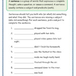 Grade 3 Grammar Topic 35 Sentence Building Worksheets Lets Share