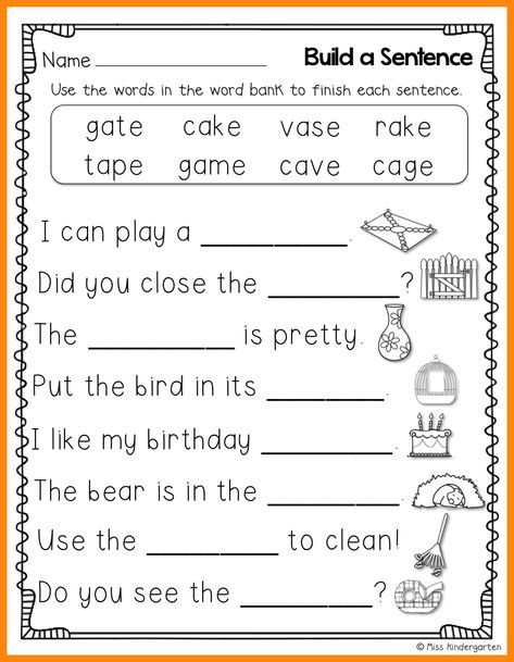 Image Result For Kindergarten Worksheets Phonics Worksheets First 