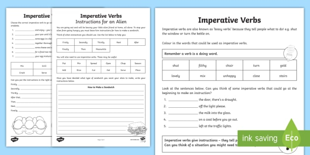 Imperative Sentence Worksheets For Grade 3 Pdf Advance Worksheet