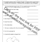 Jumbled Sentence Worksheet For Grade 3 Favorite Worksheet