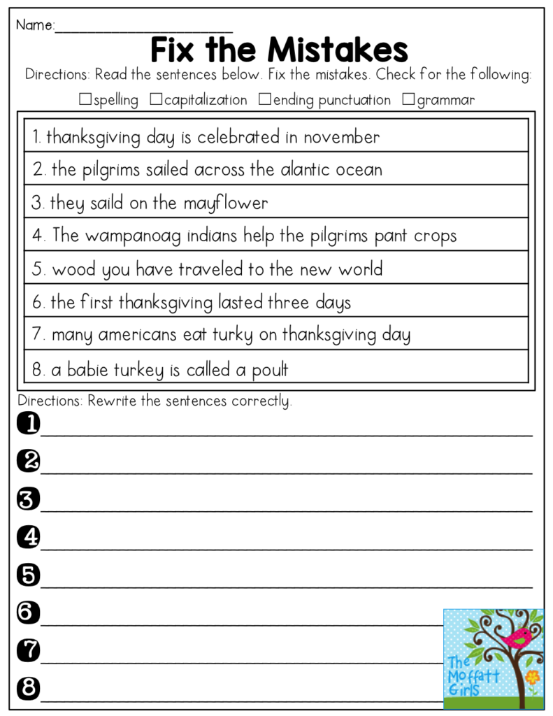 Parallel Structure Worksheet Finding The Errors Kidsworksheetfun
