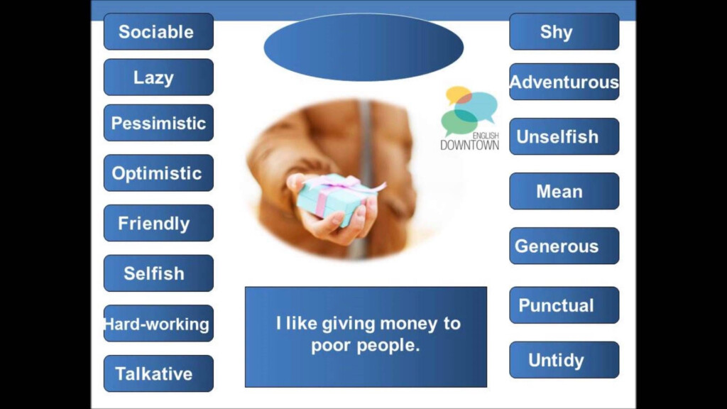 Personality Traits Personality Traits Speech Therapy Materials Poor 