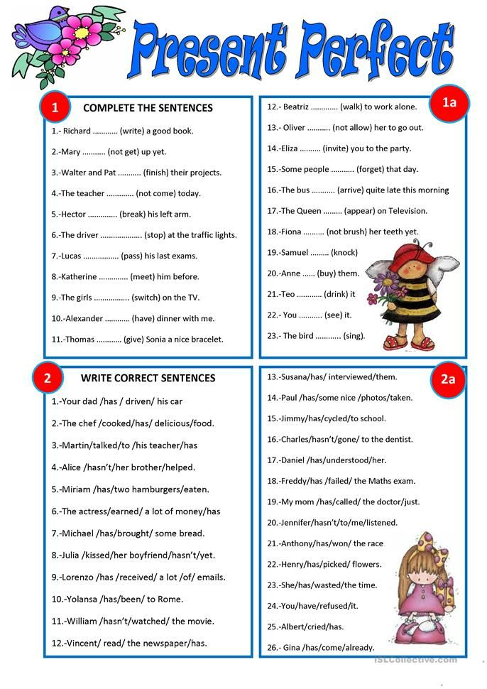 PRESENT PERFECT Present Perfect Simple Present Tense Basic English