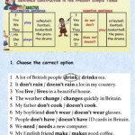 Present Simple Affirmative And Negative Online Worksheet