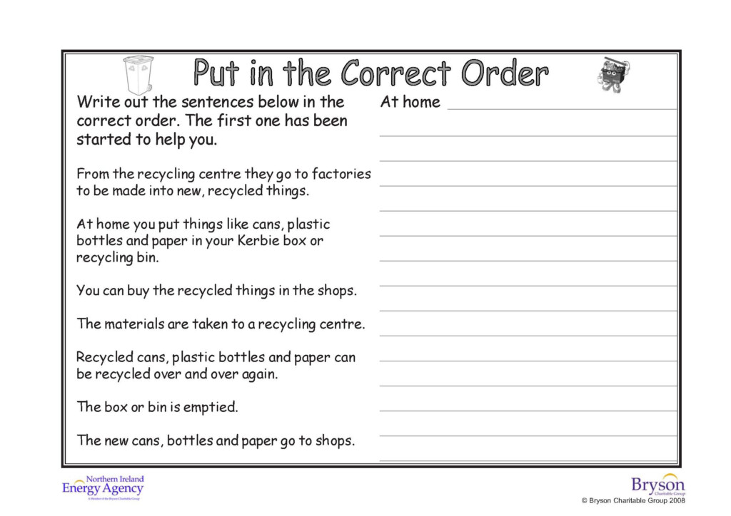 Put The Sentences In Order LELA