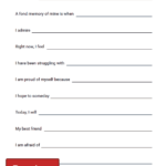 Self Exploration Sentence Completion Worksheet Therapist Aid