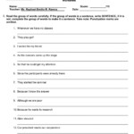 Sentence And Fragment Activity