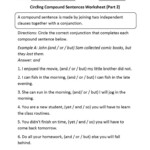 Sentences Worksheets Compound Sentences Worksheets Compound