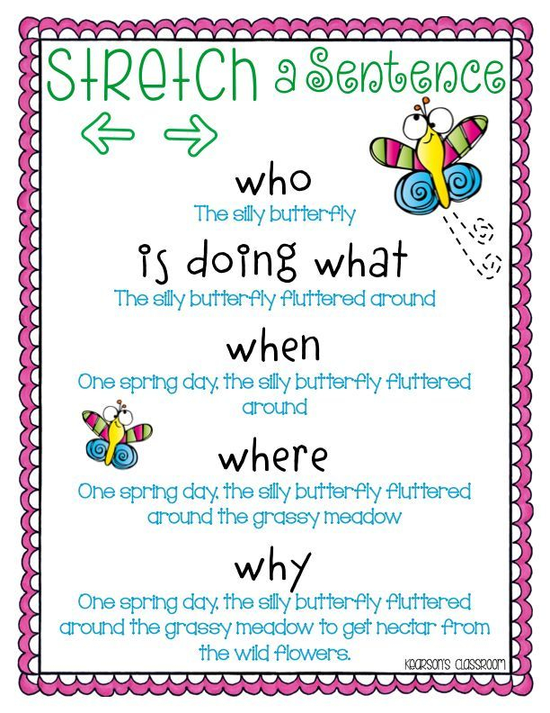 Stretching Our Sentences Stretch A Sentence Writing Lessons 
