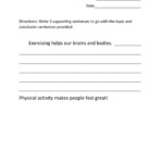 Writing Supporting Detailed Sentences Worksheet