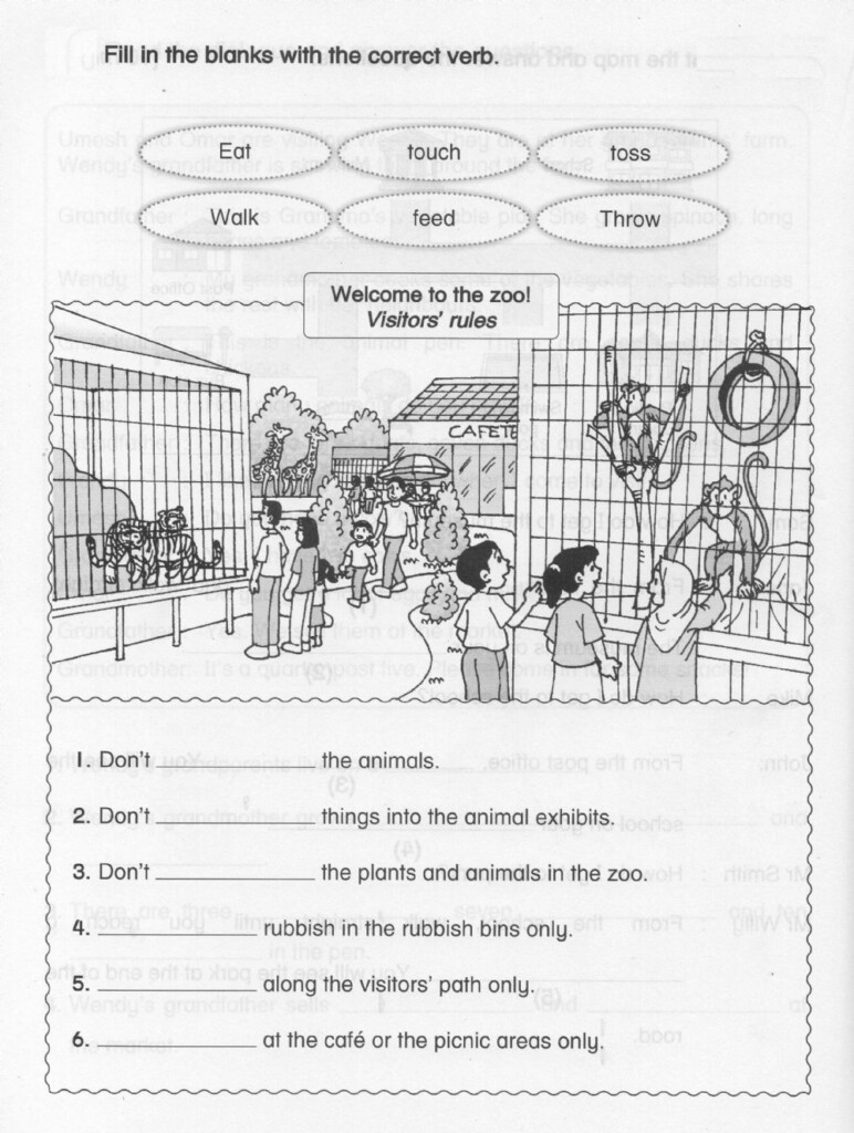 Year 3 Imperative Sentences Worksheet