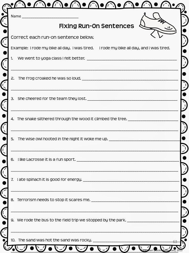 11 Best Run On Sentences Images On Pinterest Run On Sentences