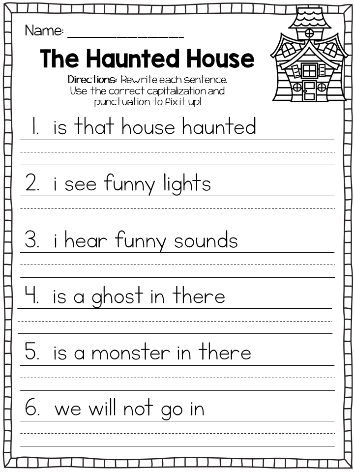 15 Best Images Of 2nd Grade Sentence Correction Worksheets Second