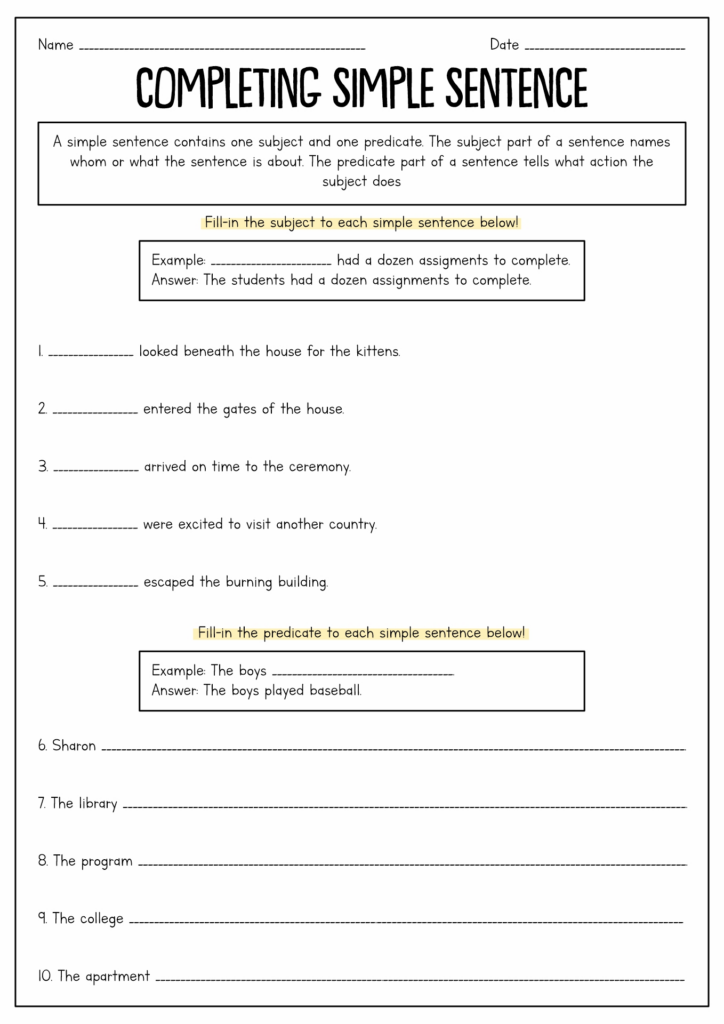 15 Complex Sentence Worksheets 7th Grade Worksheeto