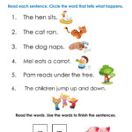 Action Verbs Online Exercise For 1