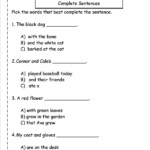 Complete Sentences Worksheet In 2022 Writing Sentences Worksheets