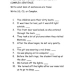 Compound And Complex Sentences Worksheet