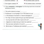 Declarative And Interrogative Sentences Online Worksheet For Grade 4