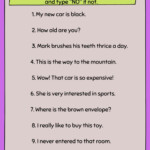 Declarative Sentence Worksheet