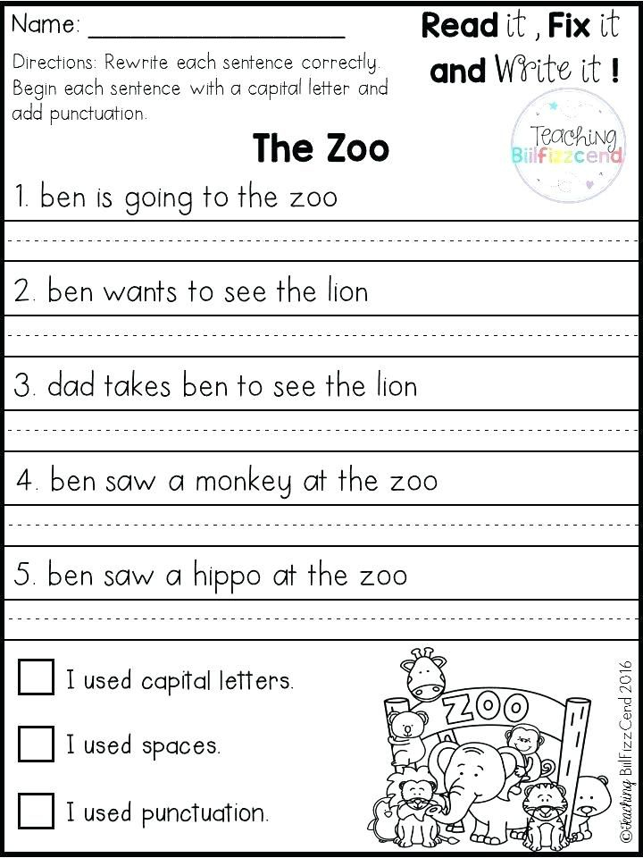 Grammar For First Graders