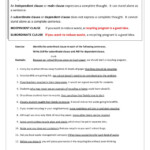 Independent Clause Examples with Worksheet Samples In PDF Examples
