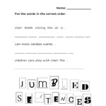 Jumbled Sentences 3 Worksheet
