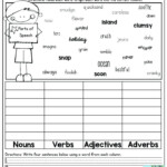 Parts Of Speech Parts Of Speech Worksheets Parts Of Speech Part Of