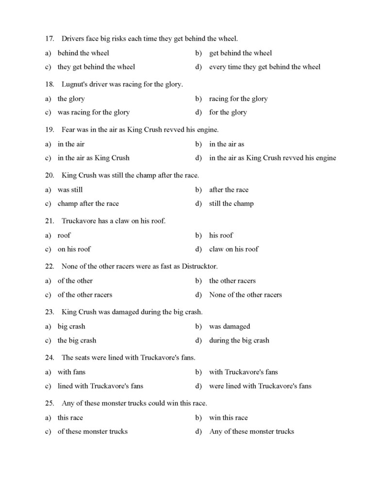 Prepositional Phrase Worksheet With Answers