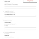 Sentence Combining Worksheet