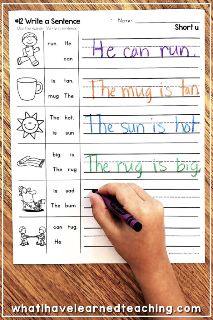 Short U Phonics Worksheets Activities