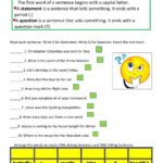 Statement And Question Sentences Worksheet