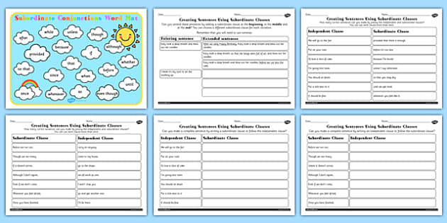 Subordinate Clause KS2 Resource Pack teacher Made 